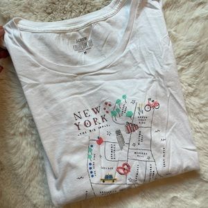 J.Crew New York map tee